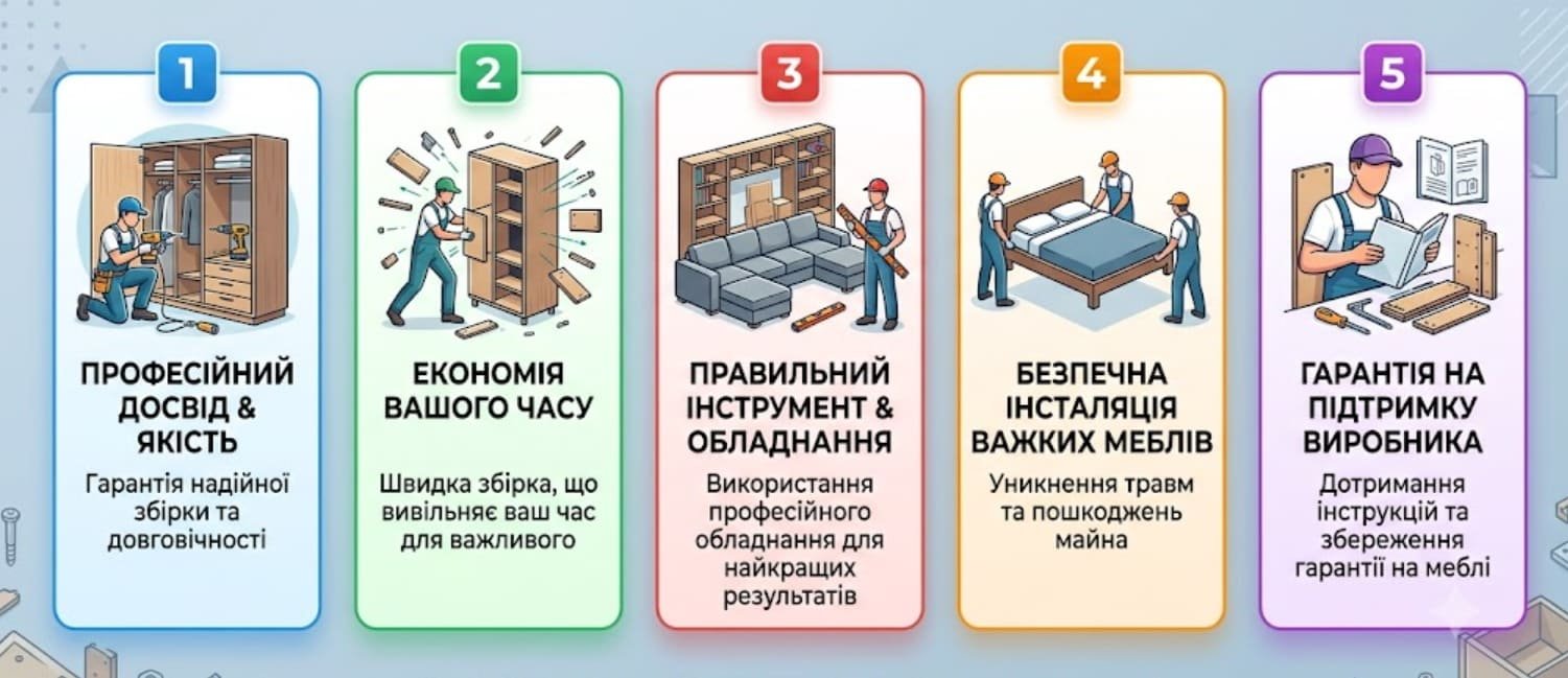 собрать мебель самому или обратиться к професионалам